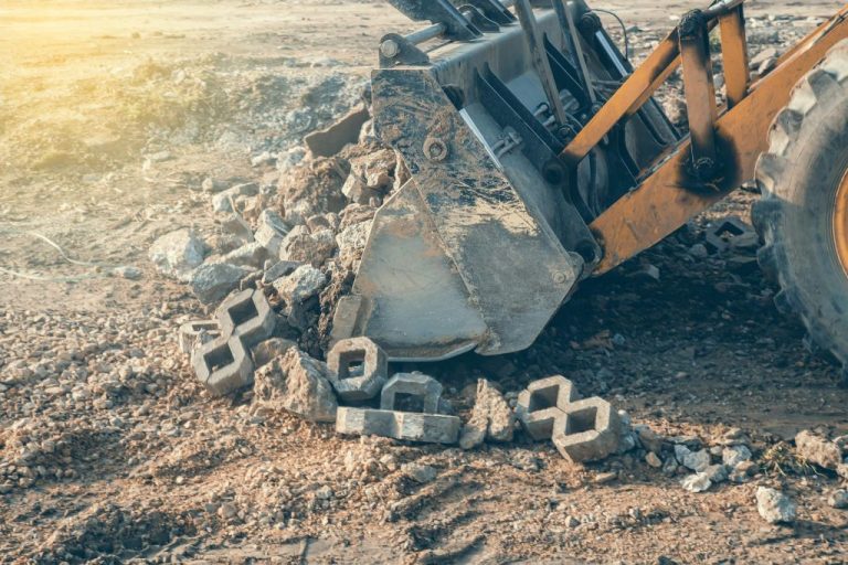 Abtransport von Bauschutt und Recyclingmaterial